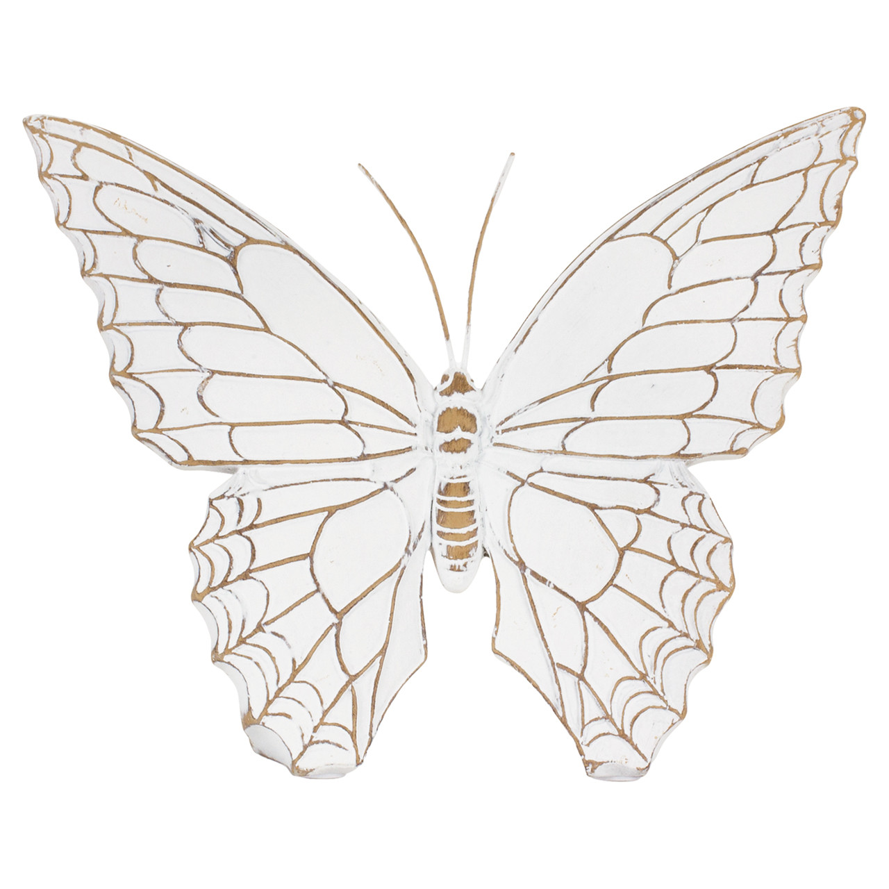 WhiteWashed Wood Butterfly Decor Cloverkey Hospital Gift Shops